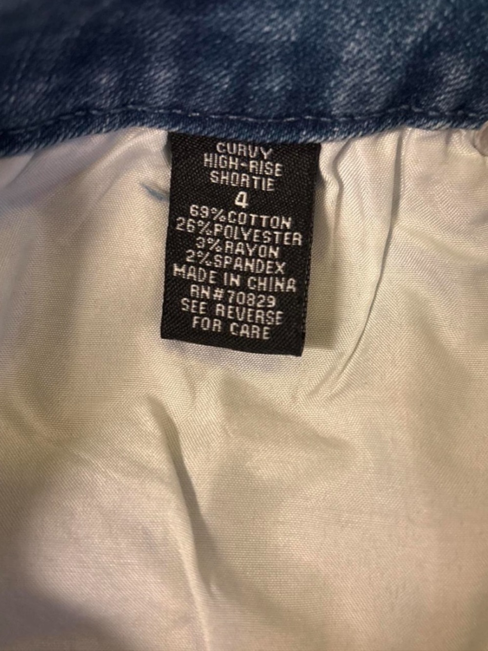 rue21 Curvy High-Rise Distressed Denim Shorts - Picture 3 of 6